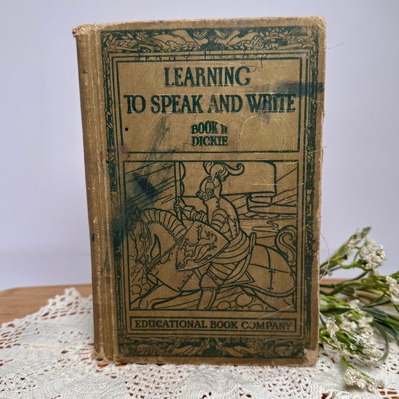 🌿 Vintage 1924 Schoolbook – Learning to Speak and Write, Book II - Picture 1 of 16